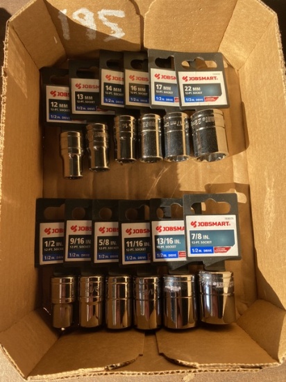 1/2 Drive 12 Point Sockets Metric and Standard New