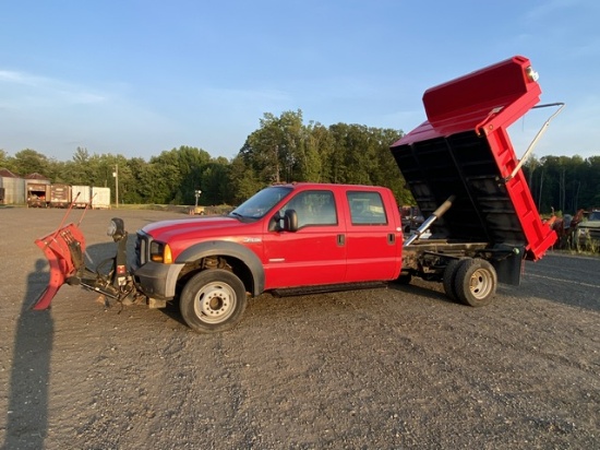 2007 Ford F450 Dump Bed with Snowplow