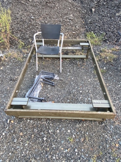Metal Frame and Chair