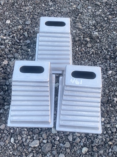 3 Aluminum Wheel Chocks