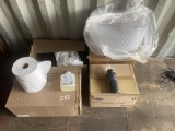 Boxes of Soap, Paper Towels, Coffee Lids and Trays