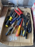 Box of Screwdrivers and Miscellaneous
