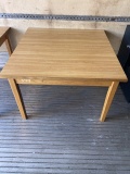 Wooden Square Table 42”x42”x27 1/2” Tall