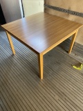 Wooden Square Table 42”x42”x27 1/2” Tall