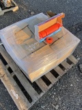 Pallet of orange rolls flagging tape