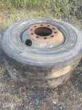 2 Tires and Rims 10 Lug, 10R22.5