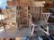 2 Woven Chairs and a Rocking Chair