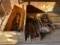 3 Wooden Boxes, Large Wrenches and Misc. Tools