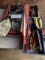 Multi Meter, Small Screwdriver Set, Hammer, Vise Grips, Spray Gun