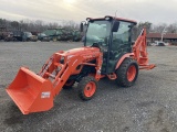 Kubota LX3310 Tractor with Cab and Backhoe