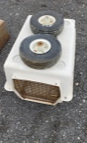 Animal Crate and 2 Tires and Wheels