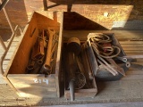 3 Wooden Boxes, Large Wrenches and Misc. Tools