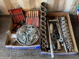 Snap On 3/4 Drive Sockets, Ratchet, Extension, Mac Punch Kit and Miscellaneous