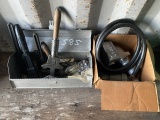Toolbox with Pipe Wrenches and an Electric Connector