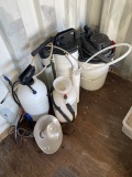 2 Sprayers, Light and Shop Vac