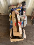 Grinding Wheels, Tape, Sandpaper, Hunting Chair, and Misc.