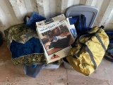 Rugs, Bags, Air Mattress and Cooler