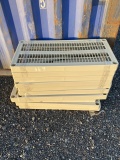 2 Plastic Shelving Units