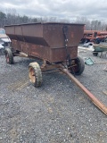 4 Wheel Hay Wagon with Hydraulic Dump