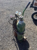 Small Oxygen and Acetylene Torch Cart