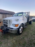 2006 Ford F650 Flatbed and Snowplow