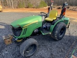 John Deere 2032R and Ryan Pull Behind Plugger