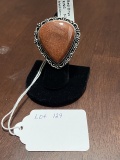 Red Onyx Ring Size 7 German Silver