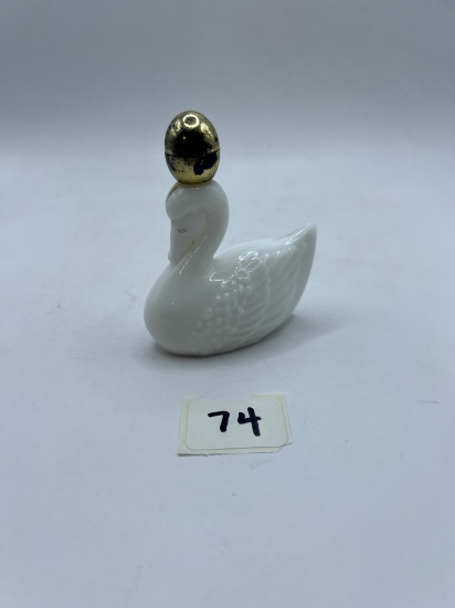small white swan avon bottle