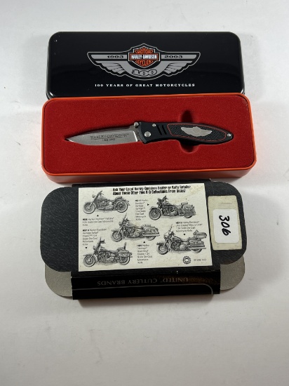 Harley Davidson Knife and Sheath