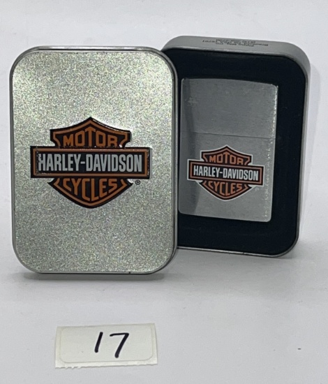 Harley-Davidson Collector's Lighter in Glittery Tin