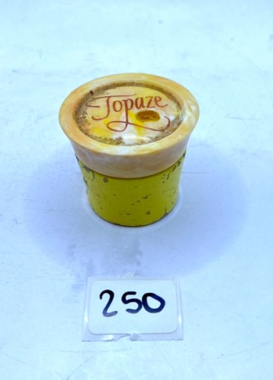 Small yellow topaze Avon bottle