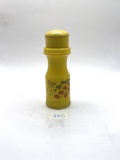 yellow salt shaker avon bottle