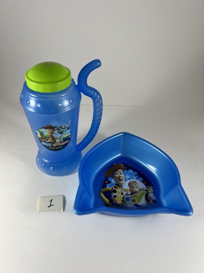 Toy Story cup and plate