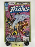 New Titans Comic Issue #90 Like New DC Total Chaos Part 2
