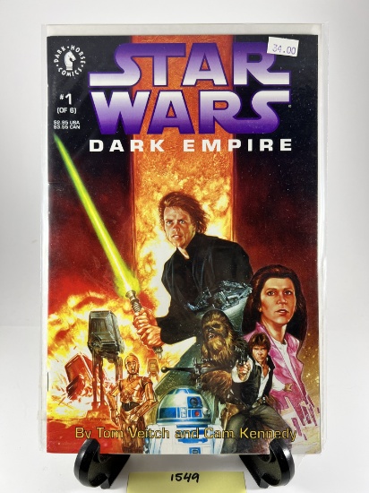 Star Wars Dark Empire Comic Book Issue 1  Dark Horse Comics