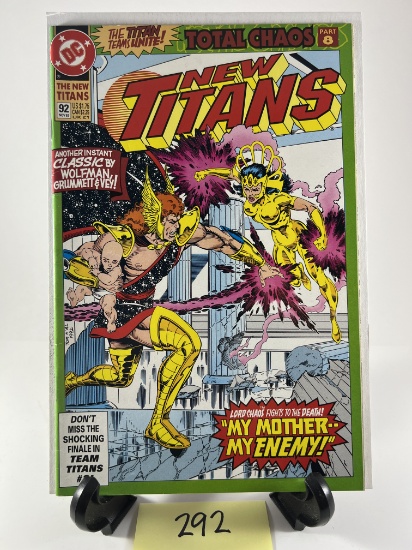 New Titans Comic Issue #92  DC Comics