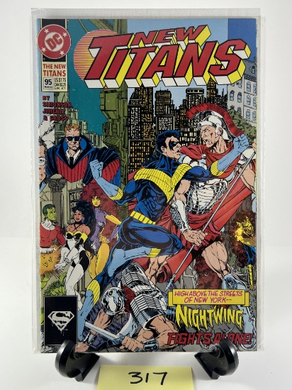 New Titans Comic Book Issue #95 DC Comics