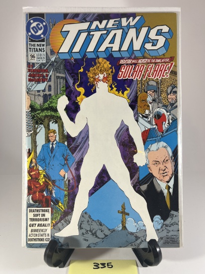 New Titans #96  DC Comics Solar Flare Deathstroke