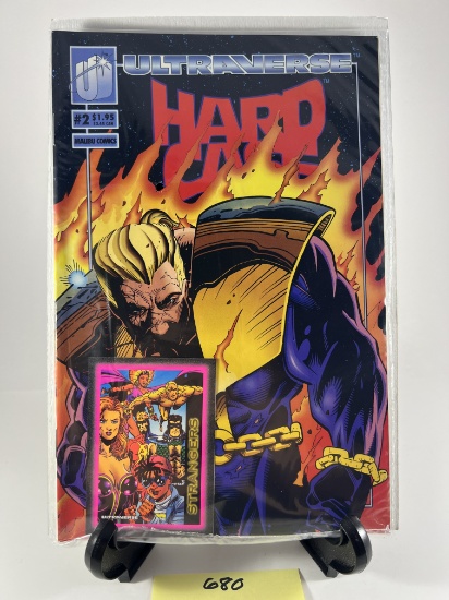 Ultraverse Hardcase #2 Comic Book  Malibu Comics with Strangers Trading Card
