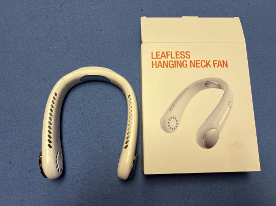 Leafless hanging neck fan