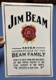 Metal Jim Beam sign
