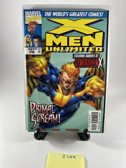 X-Men Unlimited #16 Primal Scream! (Sept #16) Featuring Banshee of Generation X - Marvel Comics