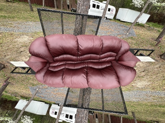 Burgundy Leather couch