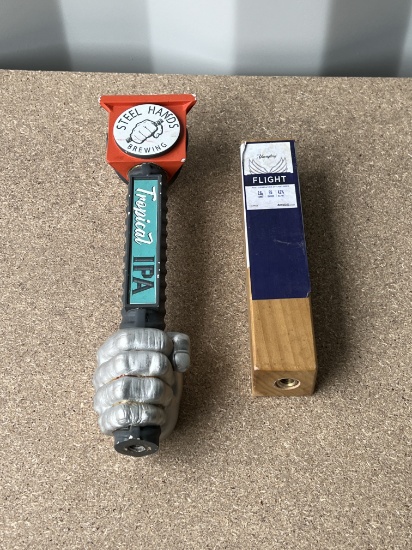Steel hands and Flight beer taps