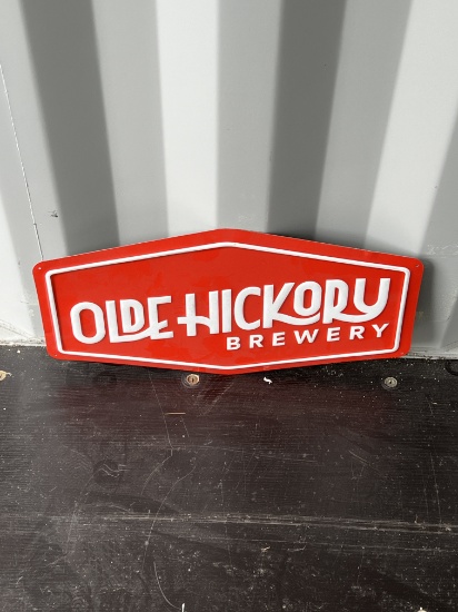 Olde Hickory Brewery Metal Sign