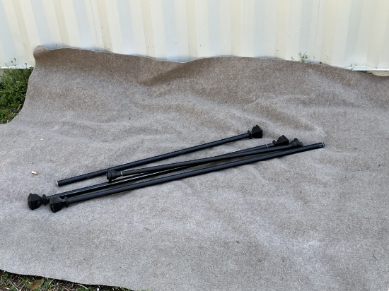 Set of Black Poles Used Condition