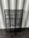 Metal, foldable dog crate