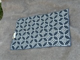 Blue and white Rug