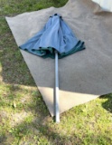 Blue outdoor umbrella