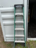 Werner FS206 6' Fiberglass Step Ladder - Used